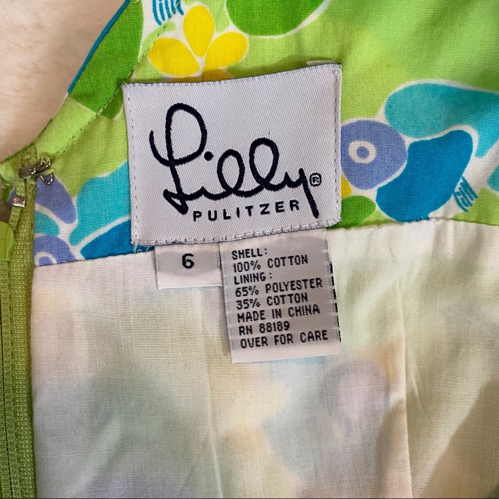 Lily Pulitzer Sleeveless Shift Dress Sz 6 - Picture 15 of 15